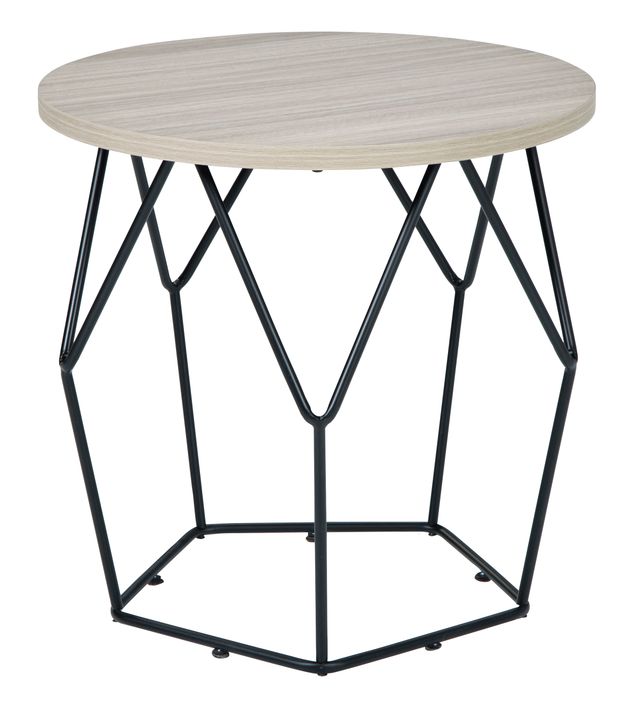 Signature Design by Ashley® Waylowe 2-Piece Light Brown/Black Living Room Tables Set-2