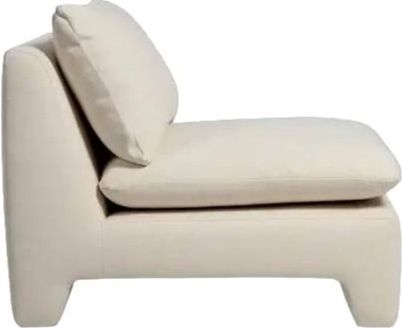 Moe's Home Collection Estelle Cream Lounge Chair-2