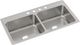 Elkay Lustertone® Classic Lustrous Satin 43" x 22" x 10-1/8" 4-Hole Equal Double Bowl Drop-In Sink-0