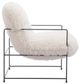 Zuo® Modern Pelut Black/White Accent Chair-2