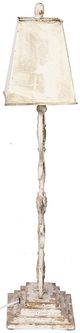 A & B Home Distressed White/Gold Table Lamp-2