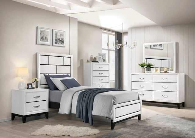 Homelegance® Davi White Youth Twin Panel Bed-1