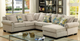 Furniture of America® Skyler 4-Piece Beige Modular Sectional-0
