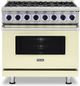 Viking® 7 Series 36" Vanilla Cream Pro Style Dual Fuel Natural Gas Range-0