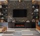 Legends Home Real Cozy Sonoma Java 95" Fireplace Console-1