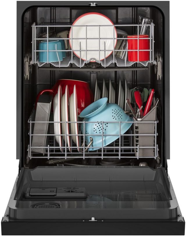 Amana® 24" Stainless Steel Front Control Built In Dishwasher with Midnight Interior-3