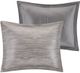 Olliix by Madison Park 3 Piece Grey King/California King Walter Printed Seersucker Duvet Cover Set-2