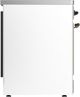 Ilve® Majestic III 30" White Pro Style Induction Range with Triple Glass Door and Burnished Trim-4
