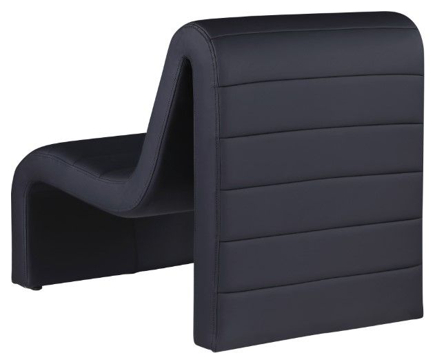 Meridian Furniture Ivy Black Vegan Leather Accent Chair-3