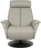 Fjords® Modern Living Bo Cement Medium Dual Motion Swivel Recliner-1