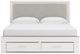 Signature Design by Ashley® Birmonton White King Upholstered Storage Panel Bed-1