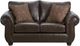 A & W Custom Furniture Davenport Walnut Loveseat-0
