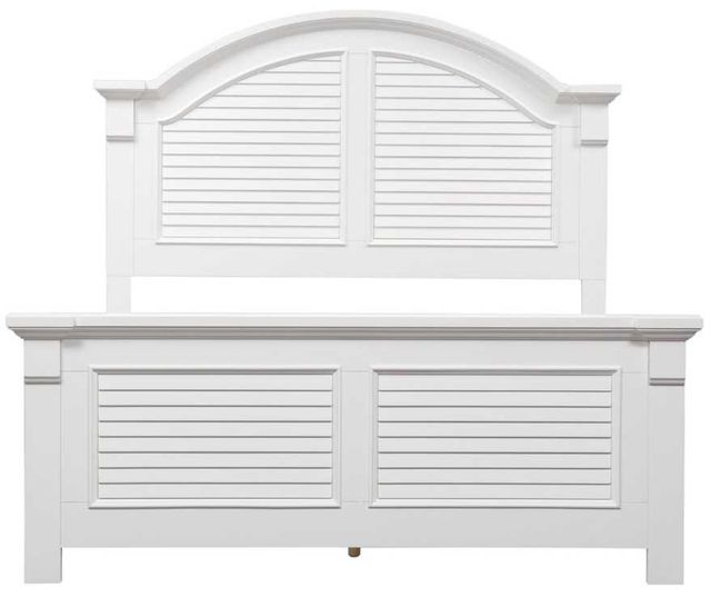 Liberty Furniture Summer House I Oyster White Queen Panel Bed-2