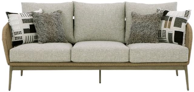 Signature Design by Ashley® Swiss Valley Beige Outdoor Aluminum/Fabric/Rope Sofa-1