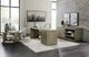 Hooker® Furniture Linville Falls Mink 72" Credenza with Lateral File and Open Desk Cabinet-1