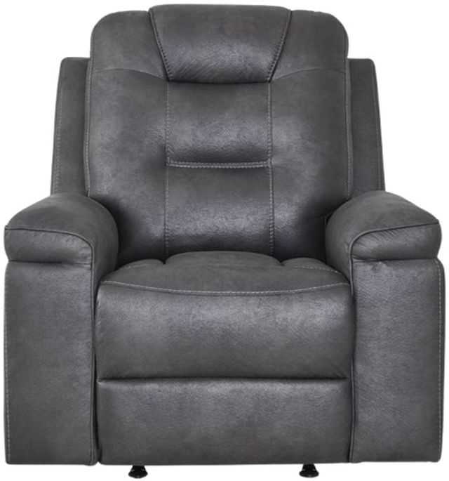 Signature Design by Ashley® Stockworth Granite Manual Rocker Recliner-1