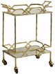 Stylecraft Gold Caster Bar Cart-0
