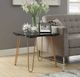 ACME Furniture Telestis Black Marble Top End Table with Gold Legs-2