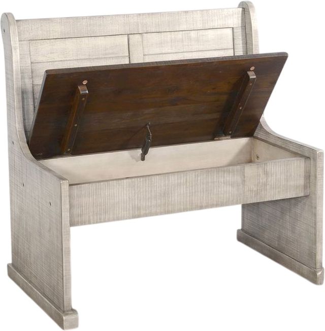 Sunny Designs™ Homestead Hills Alpine Gray/Tobacco Leaf Short Bench-3
