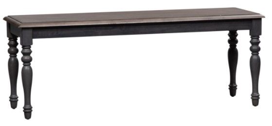Liberty Furniture Ocean Isle Slate/Weathered Pine Gray Bench-0