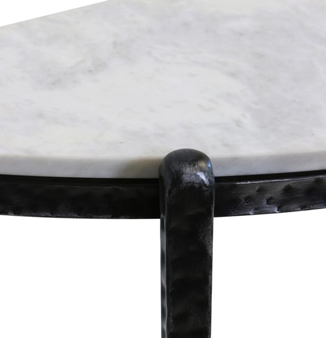 Stylecraft White Console Table with Black Frame-1