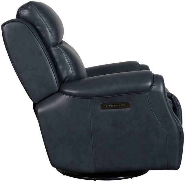 Liberty Furniture Clinton Carmel Slate Leather Swivel Glide Power Recliner with Power Headrest and Power Lumbar-3