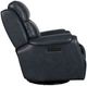 Liberty Furniture Clinton Carmel Slate Leather Swivel Glide Power Recliner with Power Headrest and Power Lumbar-3