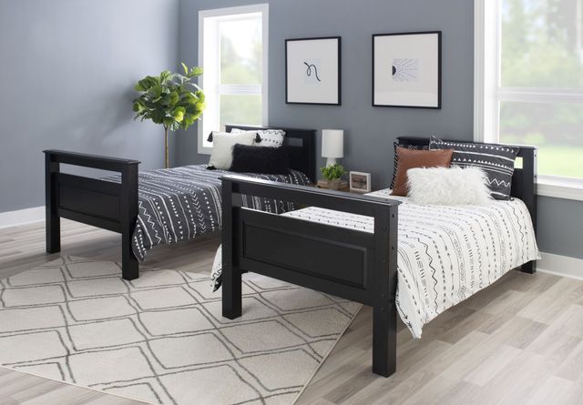 Powell® Dixon Black Twin/Twin Bunk Bed-2