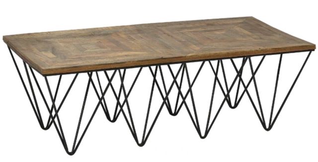 Jaipur Furniture Enoch Brown/Iron Coffee Table-0