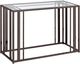 Coaster® Adri Glass Top SofaTable with Nickel Black Base-0