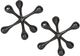 Uttermost® Harlan 2-Piece Black Nickel Decor Object Set-0