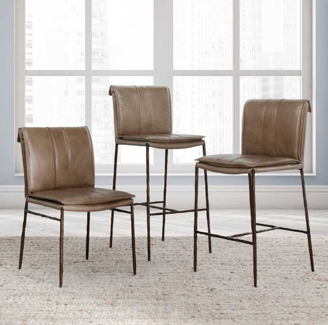 Classic Home Mayer Adobe Tan/Bronze 30" Bar Stool-1