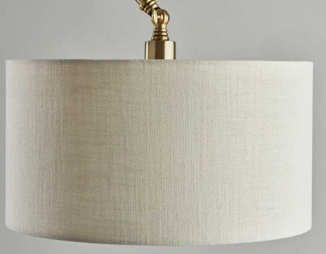Adesso® Willard Antique Brass Floor Lamp-2