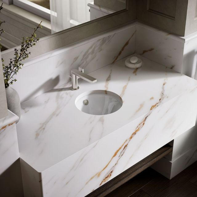 Kohler Iron Plains® White 12" Round Drop-In/Undermount/Vessel Bathroom Sink-2