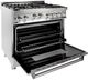 ZLINE 36" DuraSnow® Pro Style Gas Range-3