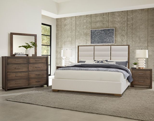 LM Co Home By Vaughan-Bassett Crafted Oak by Ben & Erin Napier Aged Gray Landscape Mirror-2