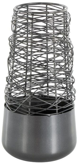 Deco Marche Black Abstract Intertwined Wire Vase with Solid Matte Base-0