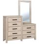 Furniture of America® Strasburg Wire Brushed White Dresser and Mirror-0