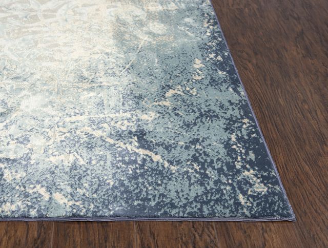Rizzy Home Chelsea Teal/Blue 2'7" x 9'6" Runner Rug-3