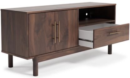 Signature Design by Ashley® Calverson Mocha Medium TV Stand-2
