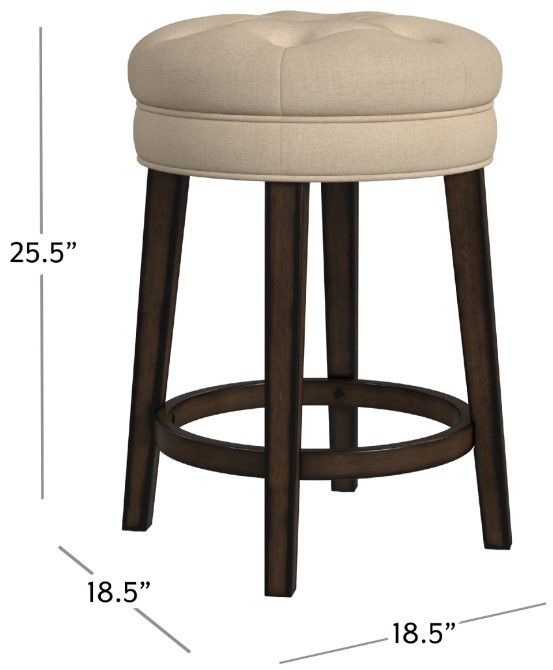 HH2 Home Krauss Beige Counter Stool-2