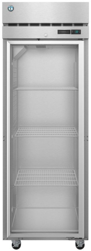 Hoshizaki Steelheart® 23.1 Cu. Ft. Stainless Steel Upright Freezer with Full Glass Door and Lock-0