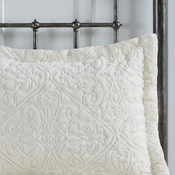 Olliix by Madison Park Bismarck Ivory King Ultra Plush Comforter Mini Set-1