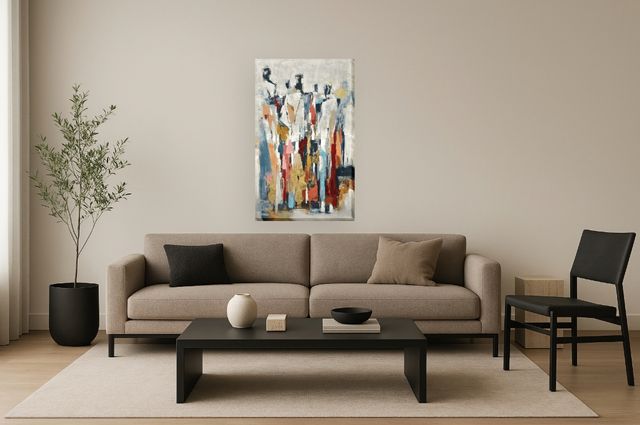 Classy Living Vibrant Chromatic Assemblage Wall Art-1