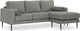 Signature Design by Ashley® Hazela Charcoal Sofa Chaise-0