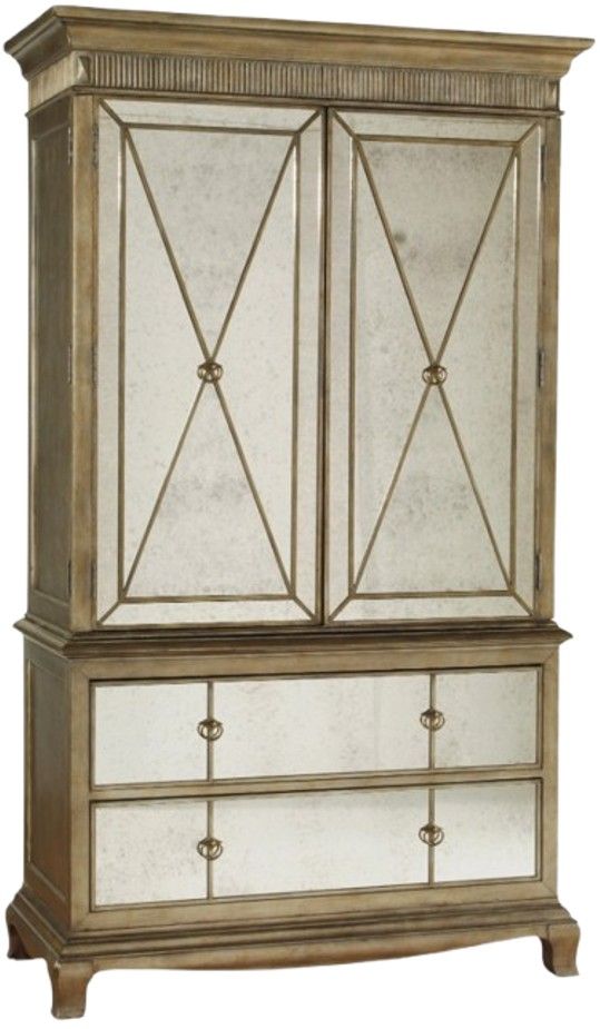 Hooker® Furniture Sanctuary Gold/Visage Armoire-0