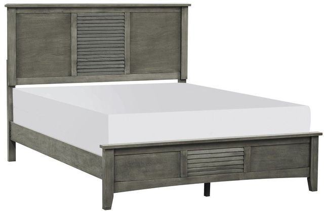 Homelegance® Garcia Gray Full Panel Bed-0