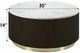 ACME Furniture Clayten White Coffee Table with Espresso Base-2