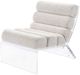 Coaster® Serreta Boucle Ivory Upholstered Armless Accent Chair-2