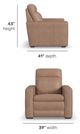 Flexsteel® Dutch Desert Tan Power Recliner with Power Headrest and Lumbar-3